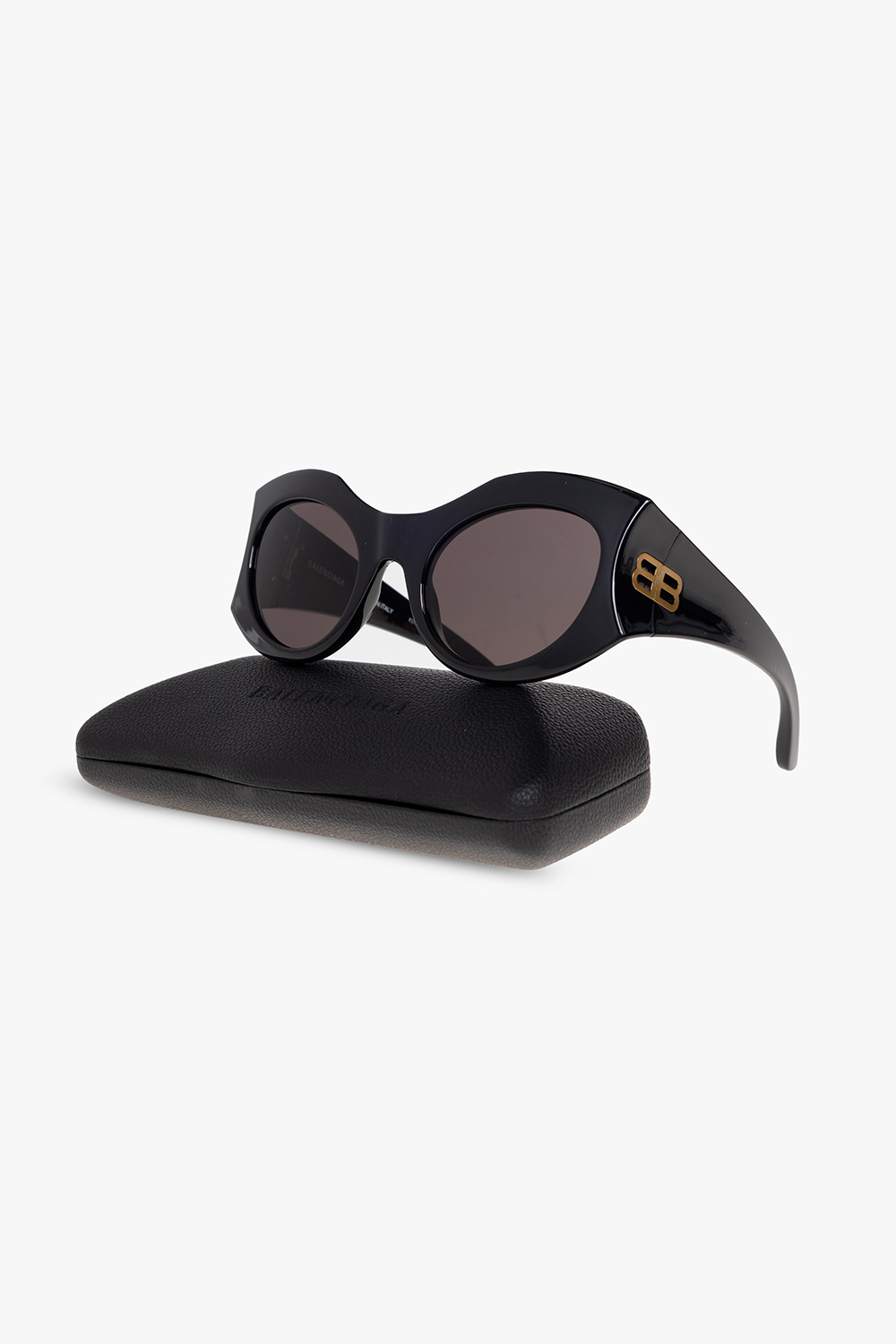 【送料&関税込】Balenciaga Hourglass Round Sunglasses Black 'Hourglass Round' sunglasses Balenciaga